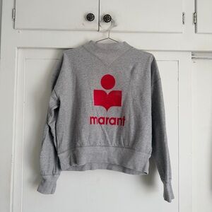 Isabel Marant Moby Sweatshirt - Fuschia & Grey